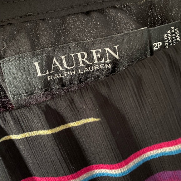 Lauren Ralph Lauren Striped Crinkle Georgette Skirt SZ 2P NEW - Picture 8 of 12
